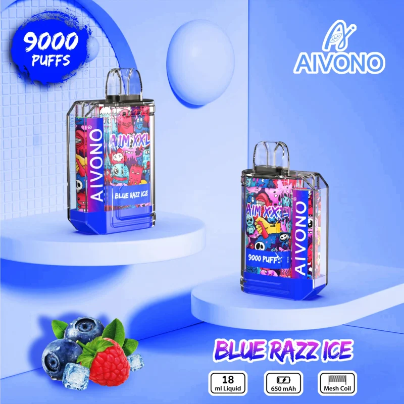 Aivono AIM XXL 9000 Puffs Low Nicotine Bulk Buy Wholesale Disposable Vape Rechargeable Battery 650 mAh Type-C