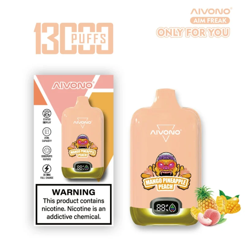 AIVONO Aim Freak 13000 bouffées Vape jetable 0% 2% 5% Nicotine 650mAh Batterie rechargeable Wholesale Bulk Buy 1