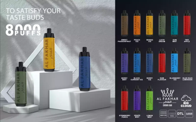 AUPO F18 AL FAKHAR 8000 Puffs Disposable Vape Pen Wholesale Origina EU Warehouse 2024 New Support OEMODM (12)