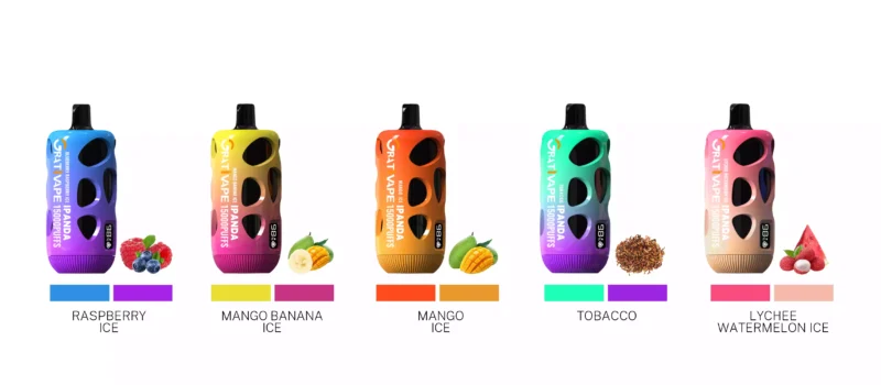 Grativape iPanda 15000 Puffs 15K Original Fabrik 18ml 650mAh Batterie Flüssigkeit Display Großhandel Einweg Vape Pen