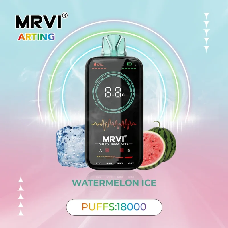 Nieuwste Hot MRVI Arting 18000 Puffs 26ml 600mAh batterij 2 5 Nicotine Dual Mesh Coil Groothandel Wegwerp Vape Pen met volledige scherm 5