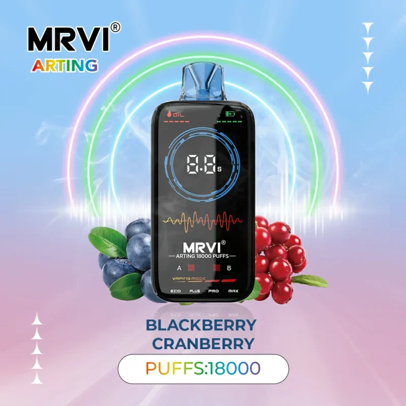 Nieuwste Hot MRVI Arting 18000 Puffs 26ml 600mAh batterij 2 5 Nicotine Dual Mesh Coil Groothandel Wegwerp Vape Pen met volledige scherm 7