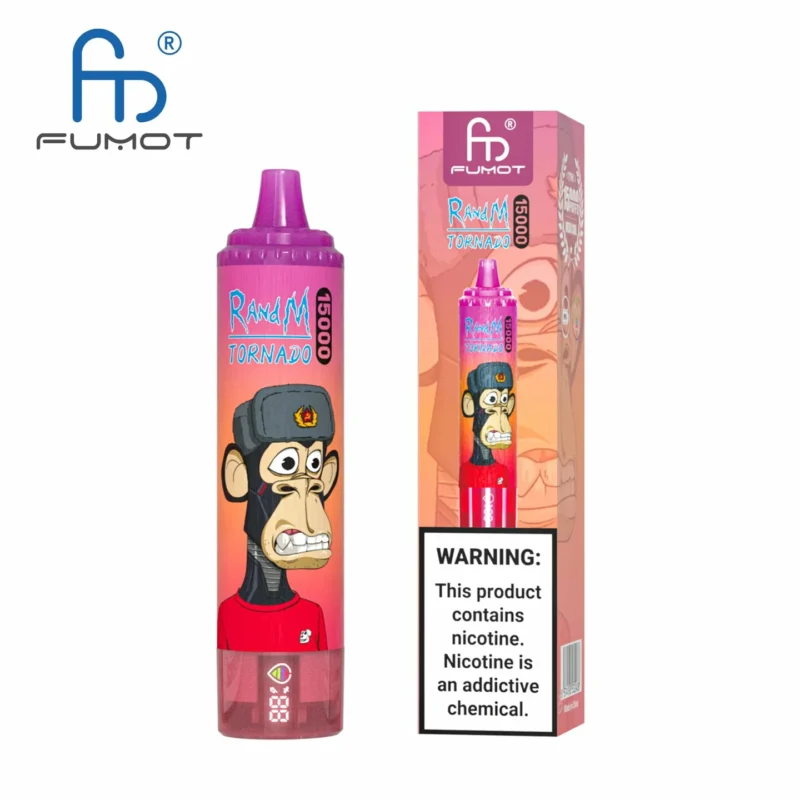 RandM Tornado 15000 Puffs Oplaadbare Vape Pen Lage Nicotine Groothandel Bulklevering 9