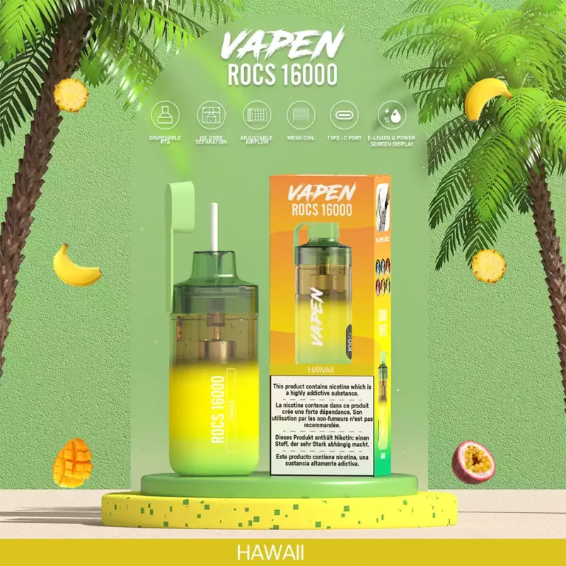 VAPEN ROCS 16000 PUFFS Recarregável 2 5 Baixa Nicotina Óleo Recarregável Comprar a granel Atacado Descartável Vape China Original Fábrica Envio 1