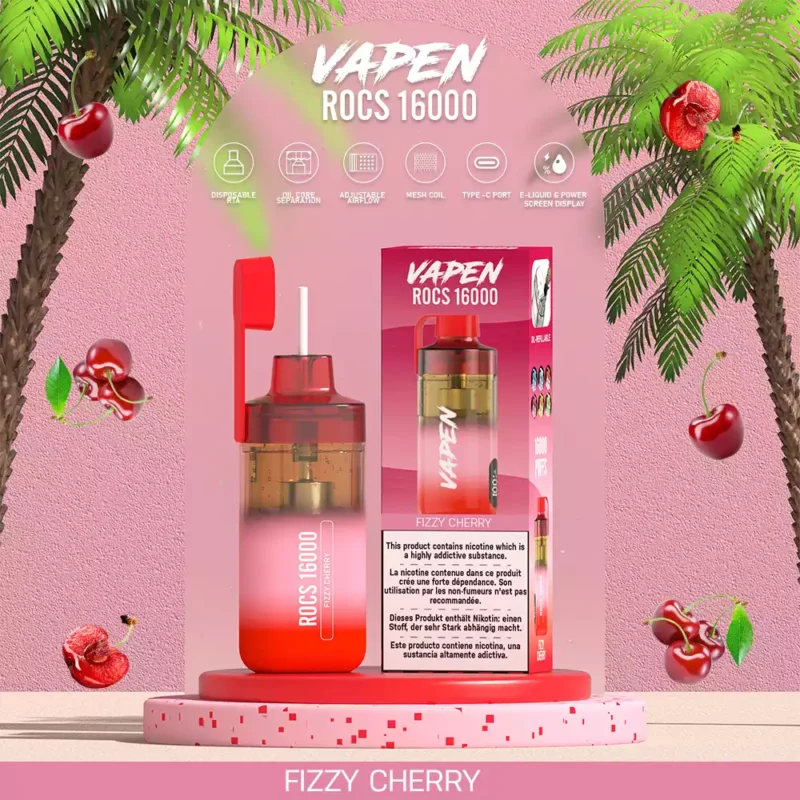 Original Factory VAPEN ROCS 16000 PUFFS 2% 5% Low Nicotine 650mAh Rechargeable Buy Bulk Wholesale Disposable Vape 1