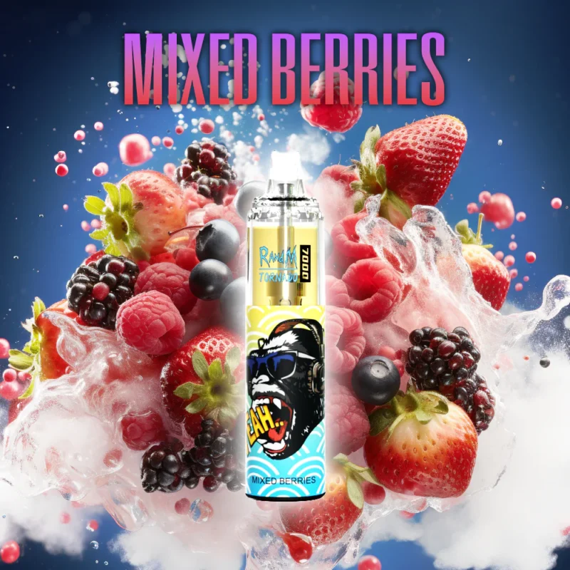 RandM Tornado 7000 Puffs Bar Disposable 14ml E Liquid Rechargeable Adjustable Airflow