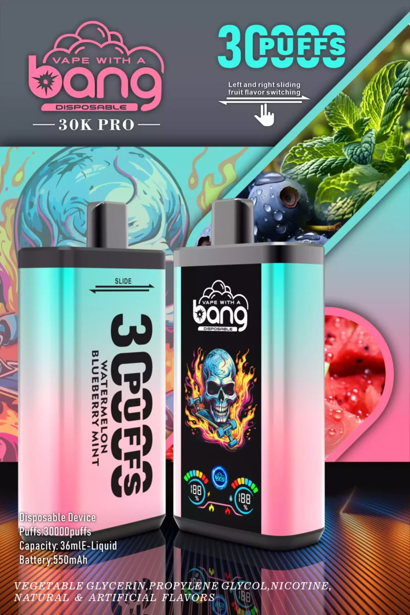 Nuovo modello innovativo Bang 30000 soffi PRO Vape usa e getta a basso contenuto di nicotina 550mah Batteria all'ingrosso Acquisto in serie 13 scalare