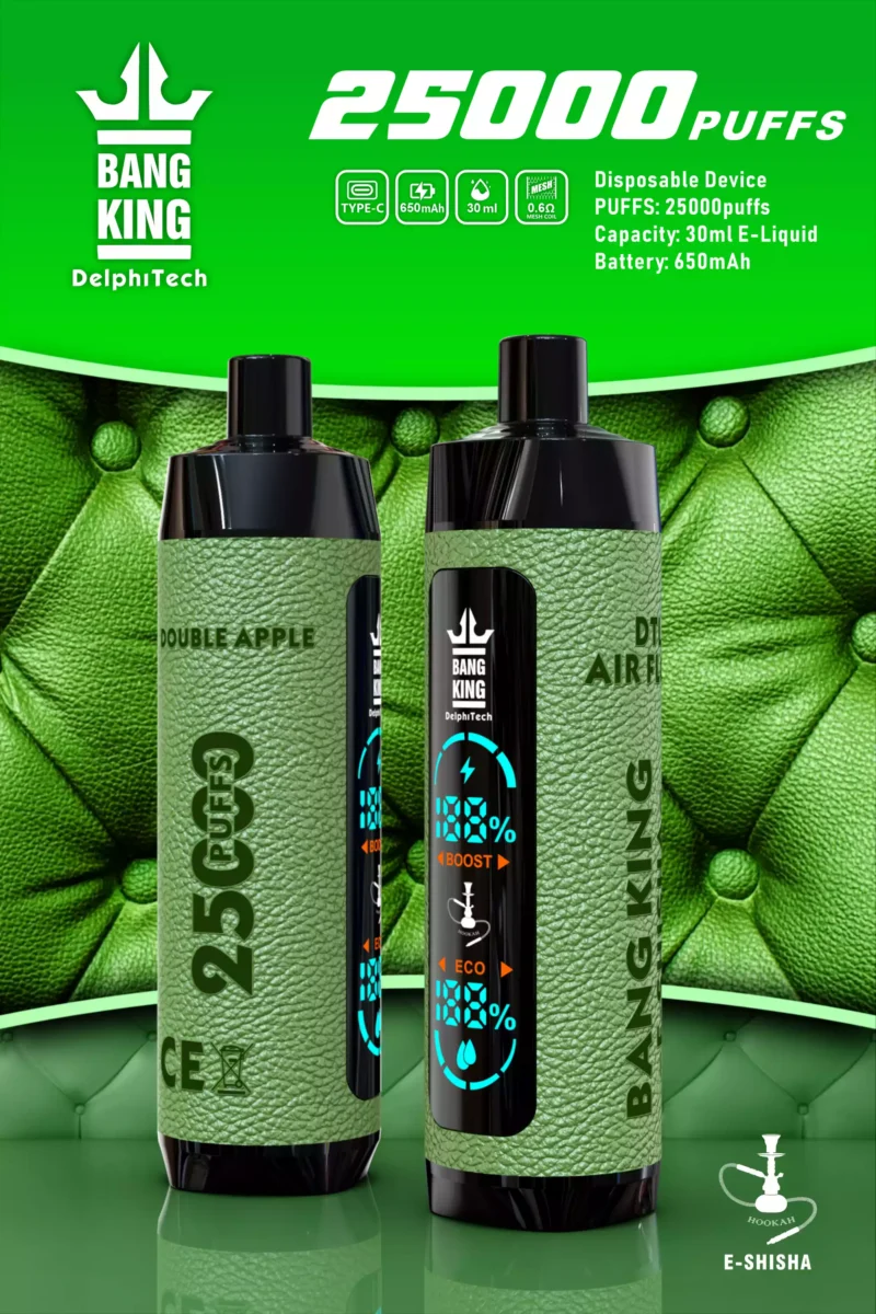 Nieuw gelanceerde bang koning 25000puffs-Leer geval Wegwerp Vape lage Nicotine 650mah batterij Groothandel (5)