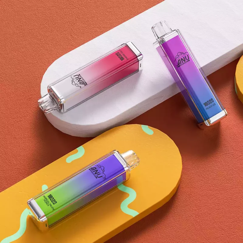 Commercio all'ingrosso ANU Crystal 10000 Puffs 18ml E liquido originale monouso Vape Factory con molteplici sapori a basso contenuto di nicotina 13