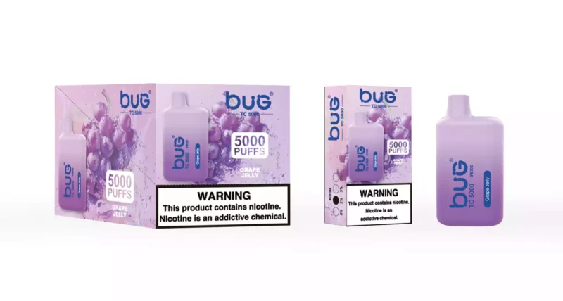 Discover The BUG 04 BC5000 Puffs With Mesh Coil 12ml E Liquid 2 Nicotine And Type C Rechargeable Battery For Maximum Vaping Experience 3