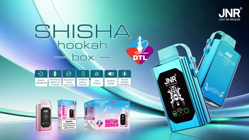 JNR Shisha Hookah 20500 Puffs Ultimate Disposable Vape Experience (18)
