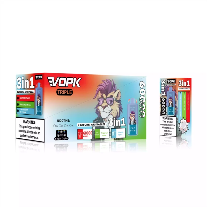 VOPK TRIPE 60000 Puffs Ofrece Triple Cambio De Sabor Y Bobina De Malla Para Una Experiencia De Vaping Premium 1 scaled